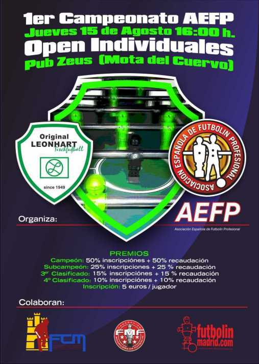 1er Torneo de futbolín AEFP