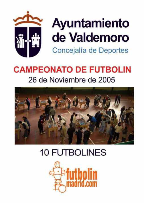Campeonato de futbolín  Valdemoro 2005