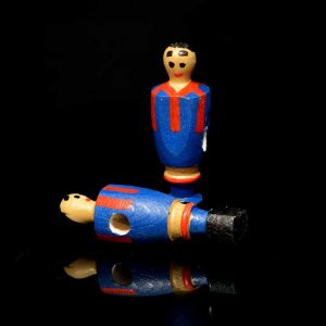 muñeco futbolín de madera Barcelona